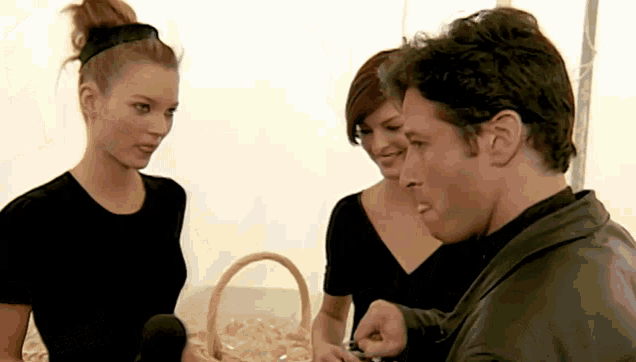 Kate Moss Interviewing GIF