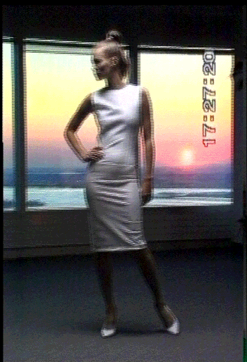 Kate Moss Sunset Photoshoot GIF