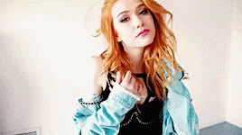 Katherine Mcnamara Hair Flipping GIF