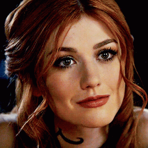 Katherine Mcnamara Smile Blushing GIF