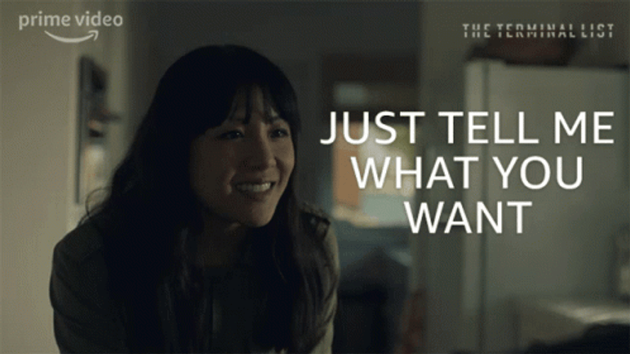 Katie Buranek Happy What Do You Want GIF