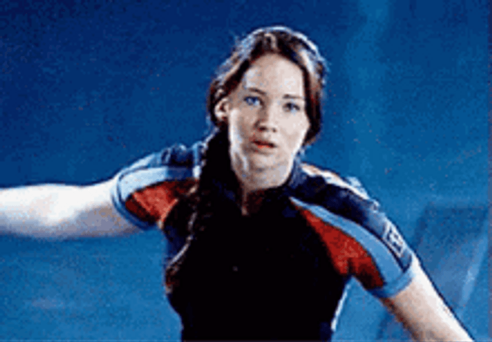 Katniss Curtsy Hunger May The Odds Be Ever In Your Favor GIF
