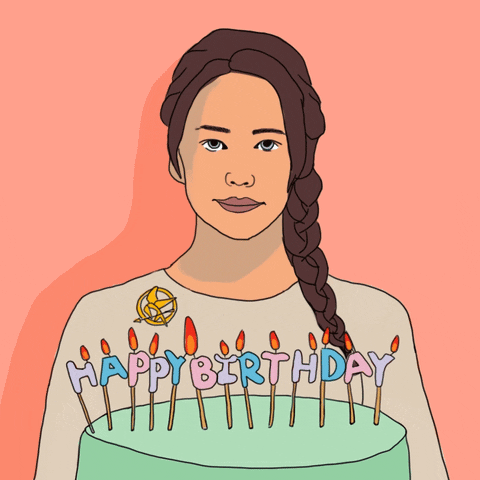 Katniss Everdeen Birthday Animation GIF