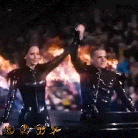 Katniss Everdeen In The Parade GIF