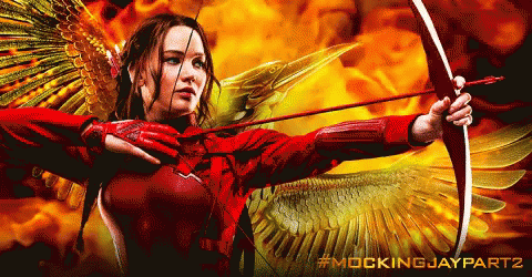 Katniss Everdeen Mockingjay Poster GIF