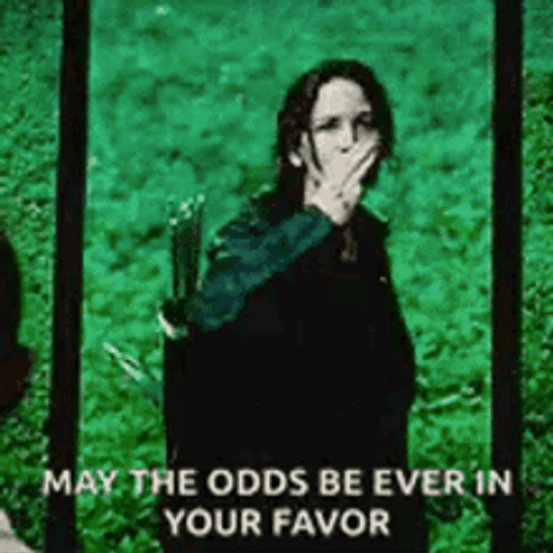 Katniss Sad Salute May The Odds Be Ever In Your Favor GIF