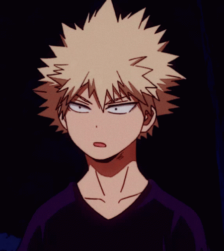Katsuki Bakugo Confused Meme GIF