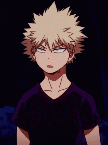Katsuki Bakugo Looking Around GIF
