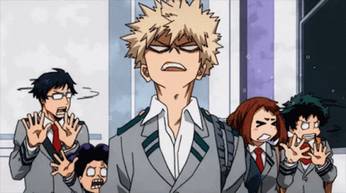 Katsuki Bakugo Menacing Look GIF