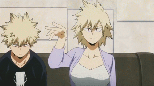 Katsuki Bakugo Mitsuki Bakugo Fierce Debate GIF