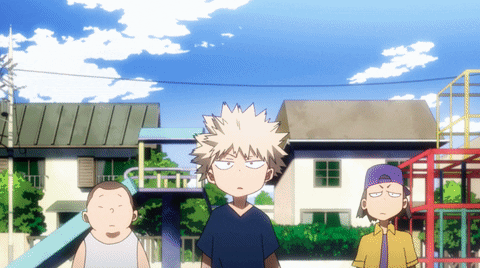 Katsuki Bakugo Short Flame Hand Attack GIF