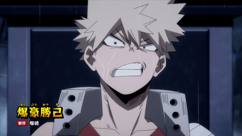 Katsuki Bakugo Twisted Grin GIF