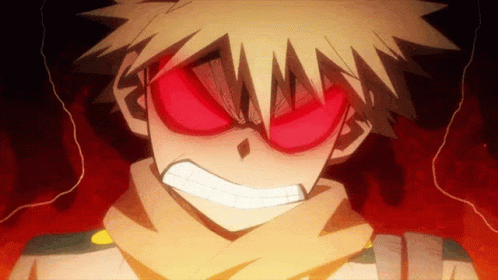 Katsuki Bakugou Anime Angry Eyes GIF