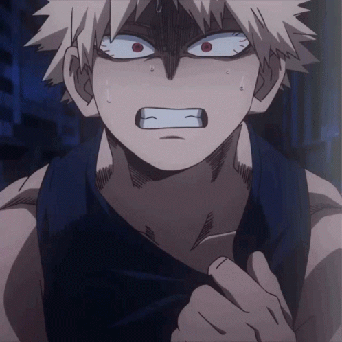 Katsuki Bakugou Boku No Hero Academia Blame GIF