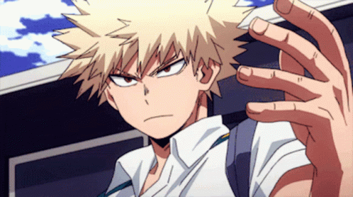 Katsuki Bakugou My Hero Academia Clench Fist GIF