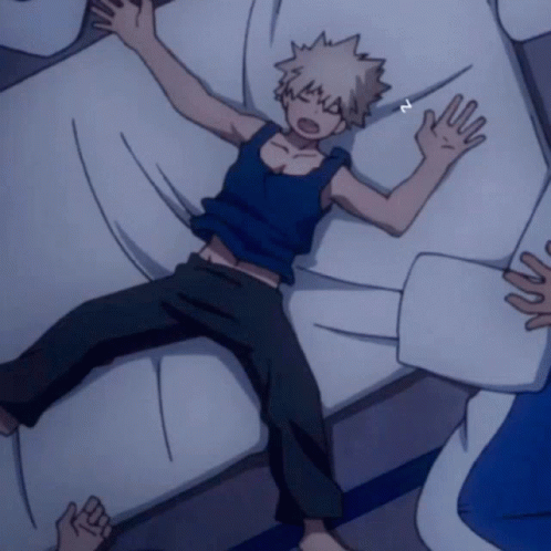 Katsuki Bakugou My Hero Academia Sleep Snore GIF