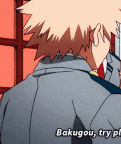 Katsuki Bakugou My Hero Academia Turn Around GIF