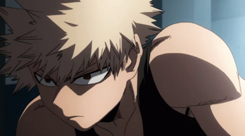 Katsuki Bakugou Opening 2 Peace Sign Warm Up GIF