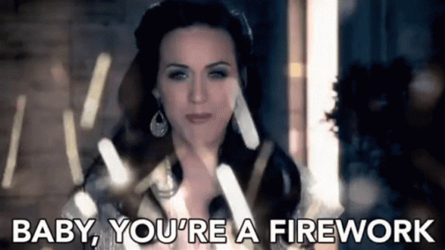 Katy Perry Fireworks GIF