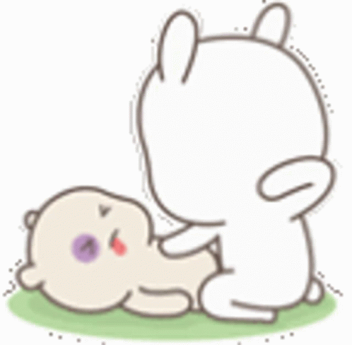 Kawaii Bunny Got Throat Punch By Bully GIF