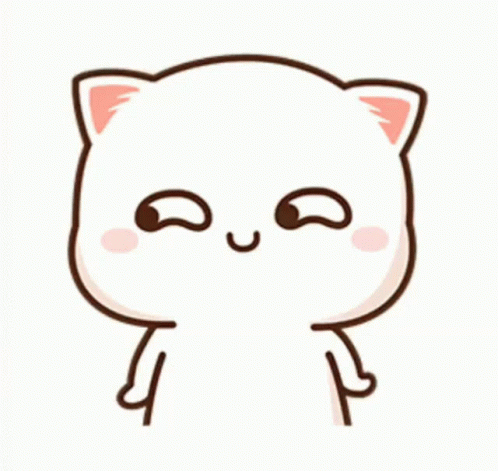 Kawaii Cat Nervously Looking Away GIF