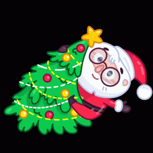 Kawaii Christmas Chibi Santa GIF