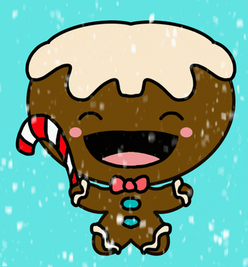 Kawaii Christmas Gingerbread GIF