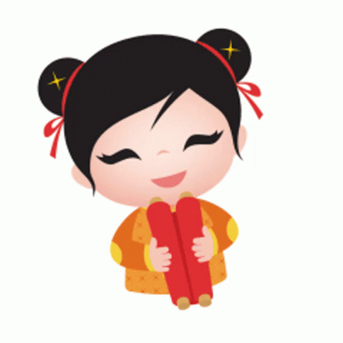Kawaii Girl Chinese New Year GIF