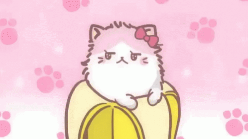 Kawaii Pink Banana GIF