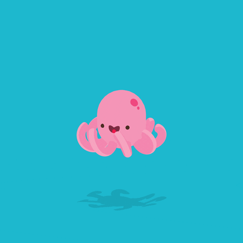 Kawaii Pink Octopus GIF