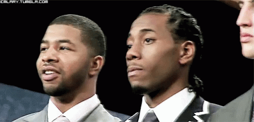 Kawhi And Teammates Photo Up GIF