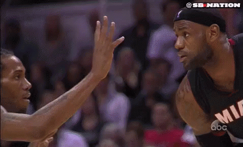 Kawhi Leonard And Lebron James GIF