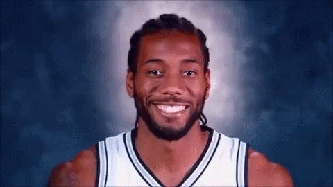 Kawhi Leonard Fake Smile GIF
