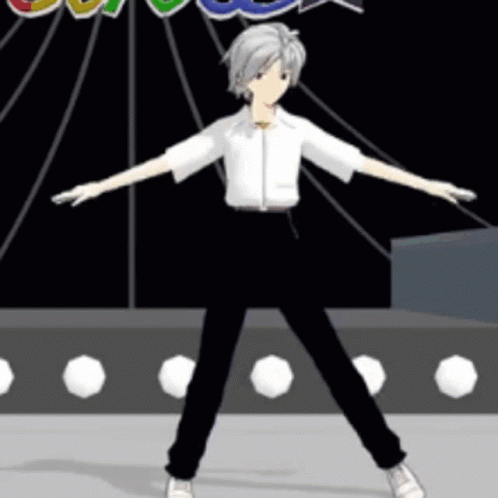 Kaworu Nagisa Cross Feet Dance Moves GIF