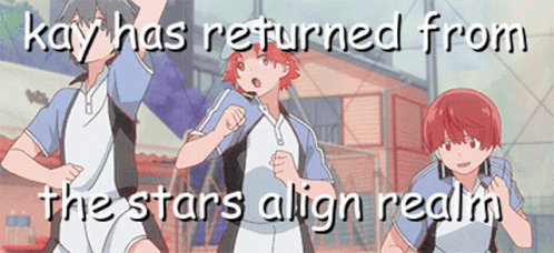 Kay Has Returned From The Stars Align Realm In A Cartoon GIF
