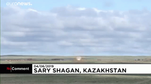Kazakhstan Ballistic Missiles Launch GIF
