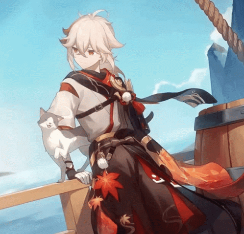 Kaedehara Kazuha Sailing In The Sea GIF