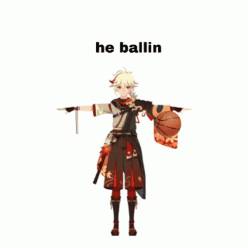 Kaedehara Kazuha Balling GIF