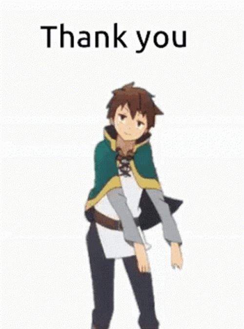 Kazumi Sato Dancing Anime Thank You GIF