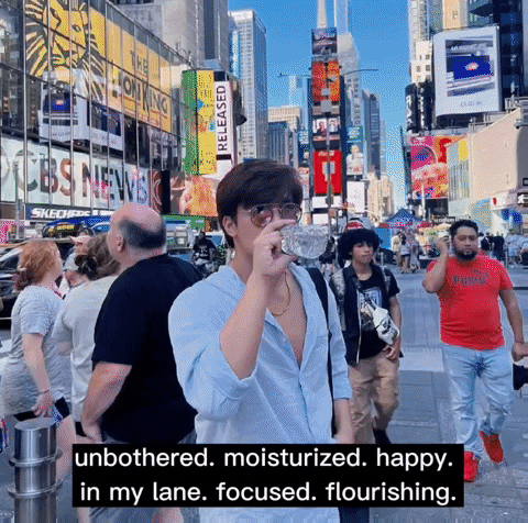 Kd Estrada Unbothered Moisturized Happy GIF