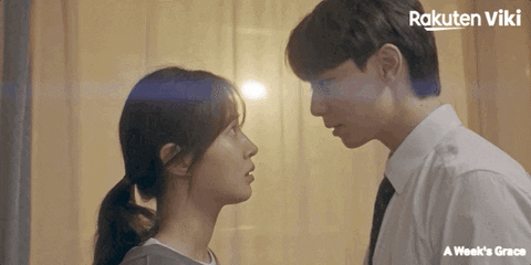 Kdrama A Week's Grace Kiss In Forehead GIF