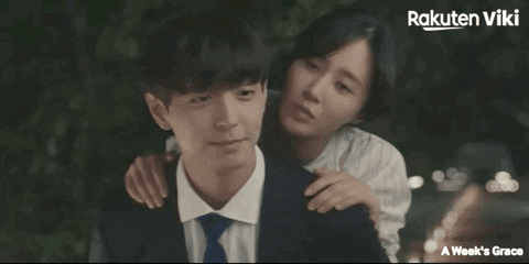 Kdrama Couple Sweet Piggy Back Ride GIF