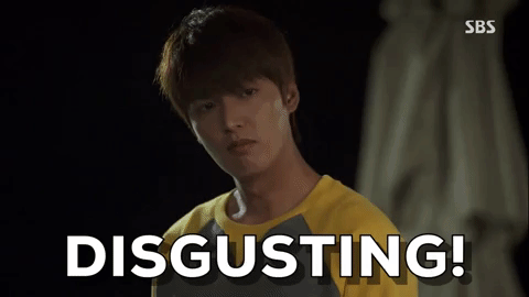 Kdrama Lotbs Lee Minho Disgusting Reaction GIF