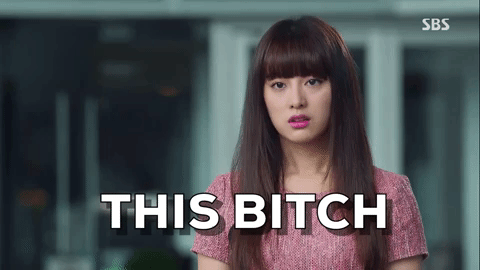 Kdrama The Heirs Rachel Annoyed Reaction GIF