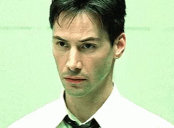 Keanu Reeves Being Suspicious GIF
