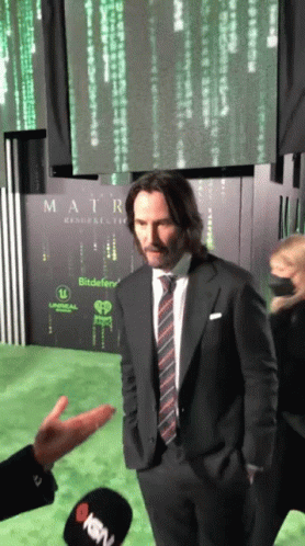 Keanu Reeves Close In The Camera GIF