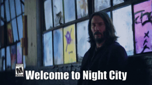 Keanu Reeves Welcome To Night City GIF