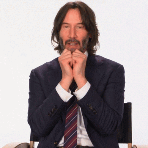 Keanu Reeves Ahh Christmas GIF