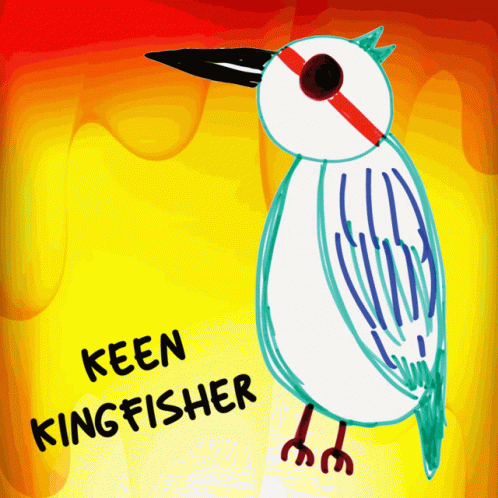 Keen Kingfisher Bird