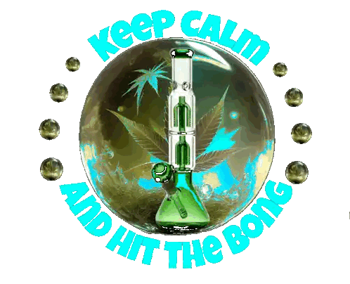 Keep Calm and Hit Bong Poster